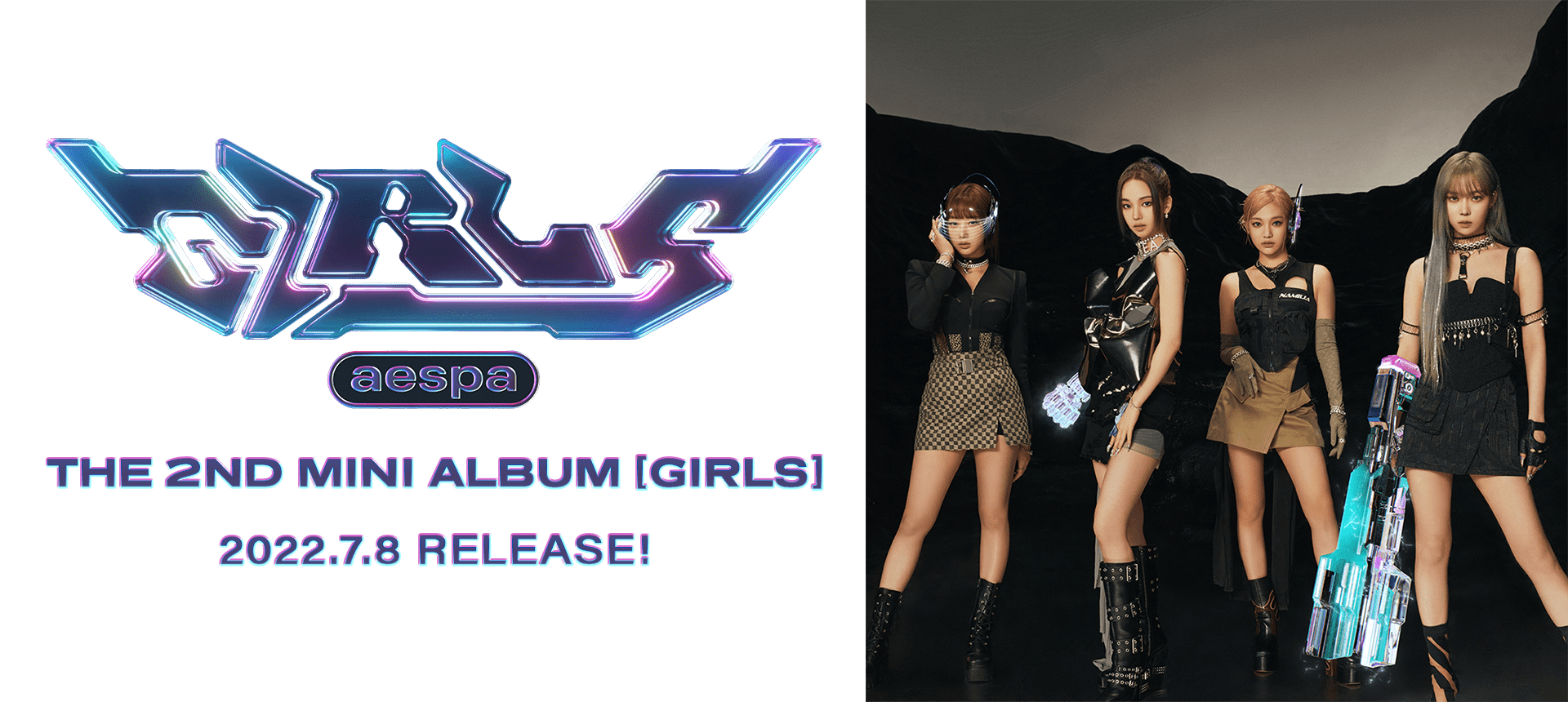 aespa The 2nd Mini Album『Girls』2022.7.8 RELEASE！