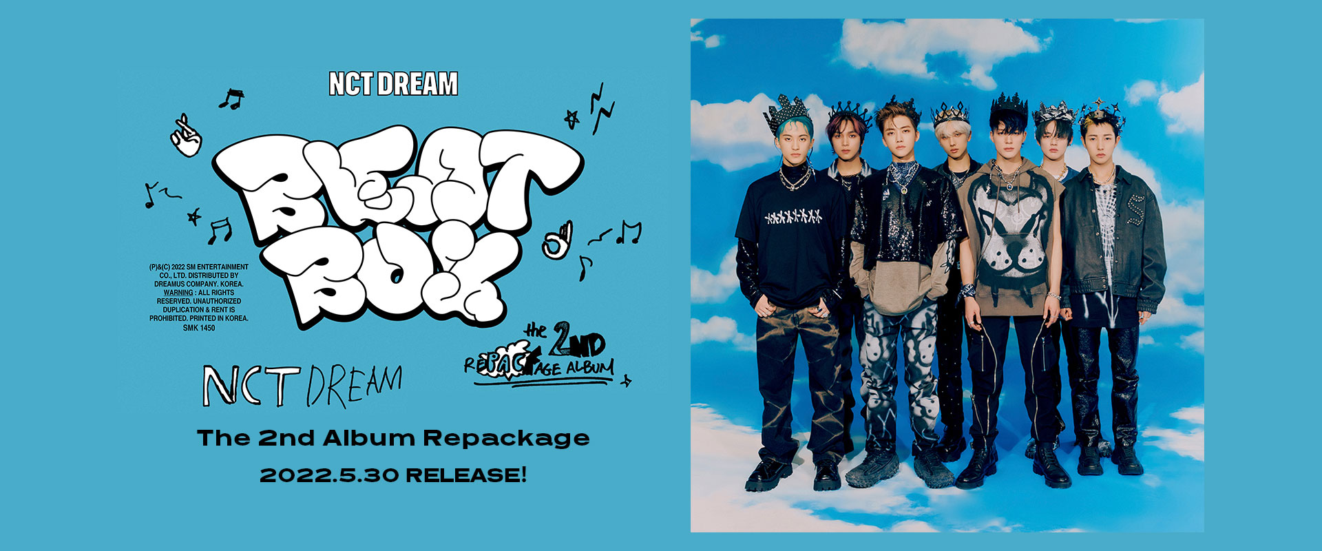 NCT DREAM The 2nd Album Repackage『Beatbox』 2022.5.30 RELEASE！